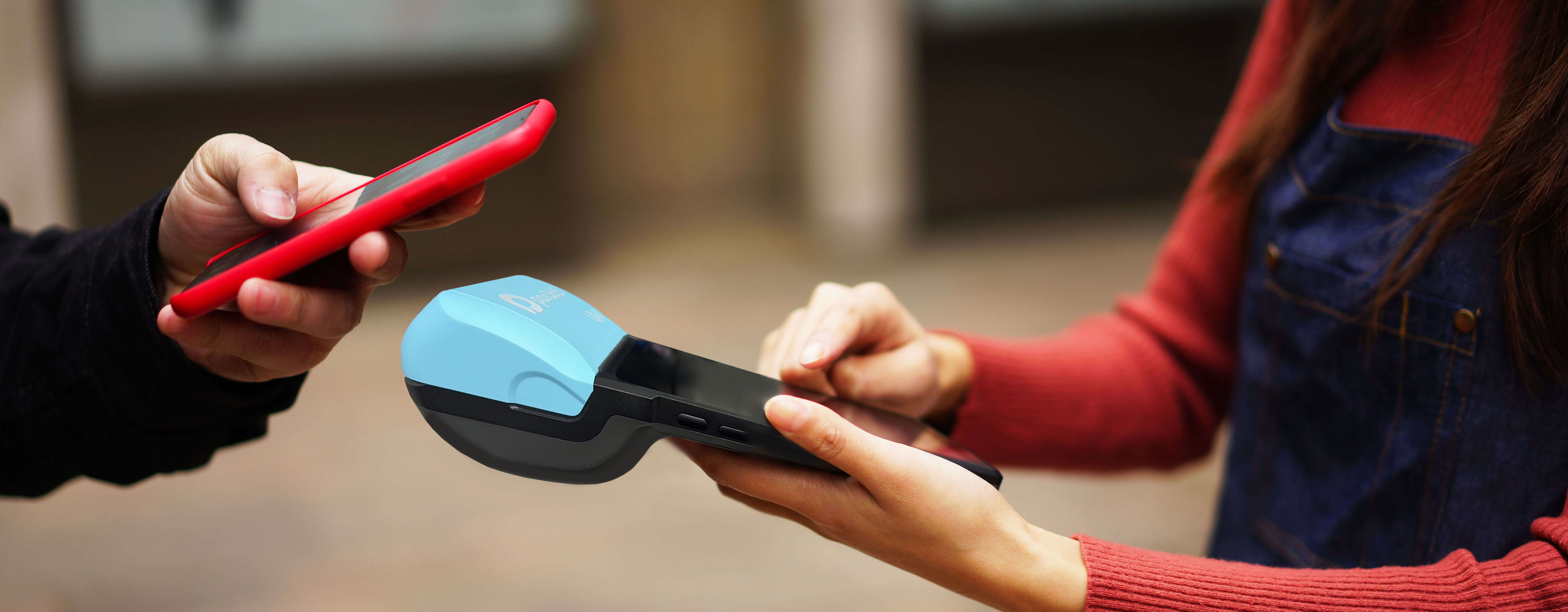 手持式發票機交易情境示意